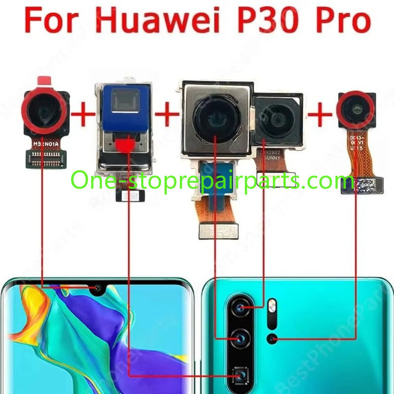 Front Rear Back Camera For Huawei P30 Lite Pro P30Lite P30Pro Main Facing Camera Module Flex HUAWEI phone repair parts