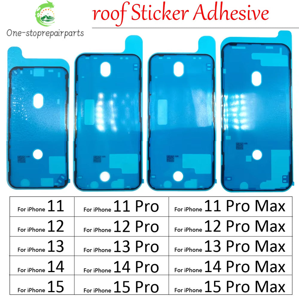 New LCD Screen Frame Seal Tape Waterproof Adhesive Sticker For iPhone 11 12 13 14 15 Pro Max Plus Phone Parts iPhone phone repair parts