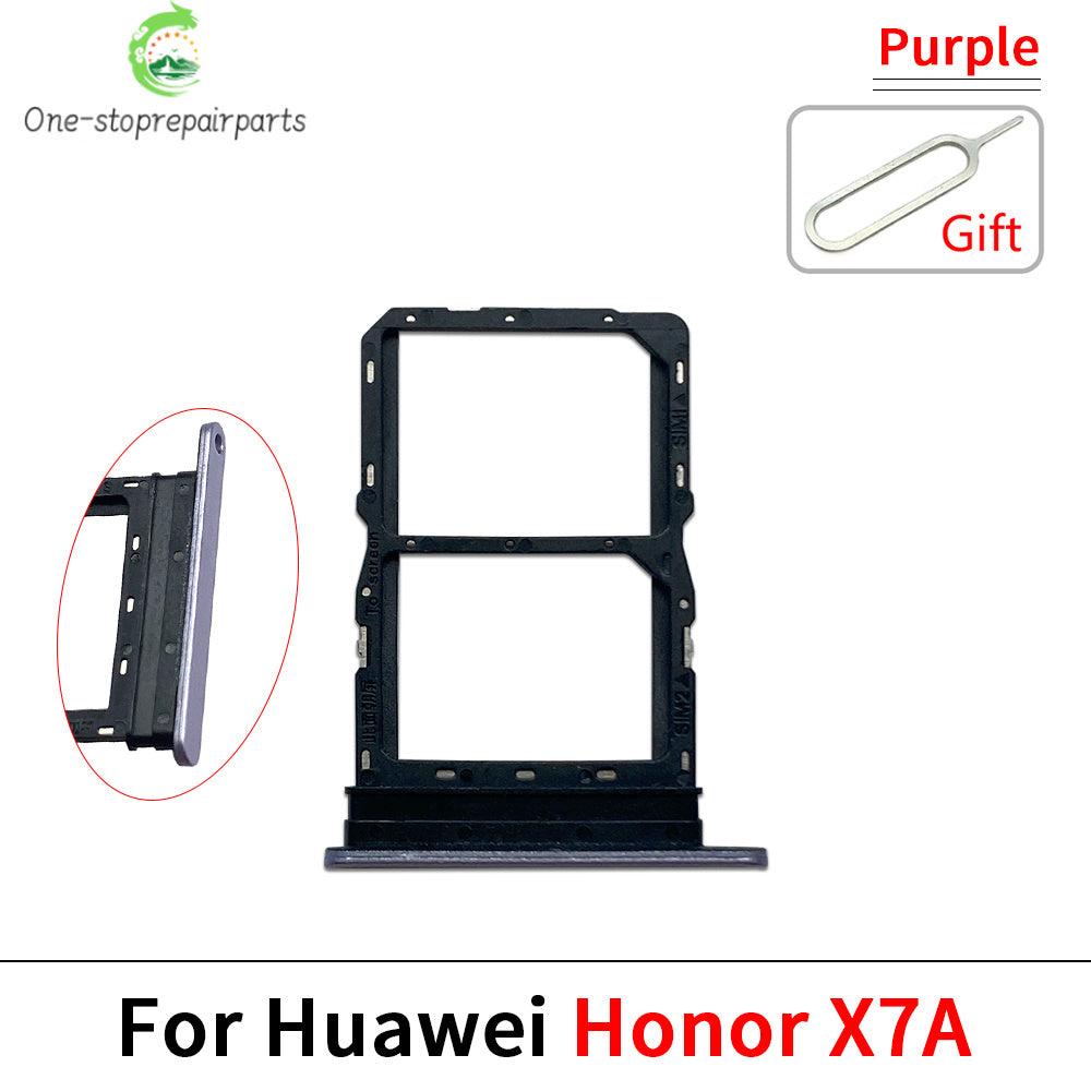 New SIM Card Slot SD Card Tray Holder Adapter For Huawei Honor X7 X7A X7B X7C Replacement Parts Huawei phone repair parts