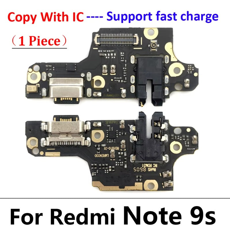 10Pcs USB Charge Port Dock Connector Charging Board Flex Cable For Xiaomi Poco X3 Pro M3 Redmi Note 7 8 8T 9S 9 10 10s Pro 9C 9A  Xiaomi  Xiao mi phone repair parts