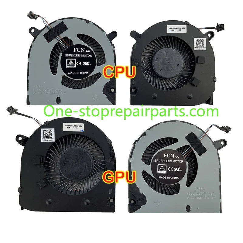 New laptop CPU GPU cooling fan for Dell G3-3779 3776 G3-3579 G3-3590 G5-5500 G5-5505 G3-3500 Dell laptop repair parts