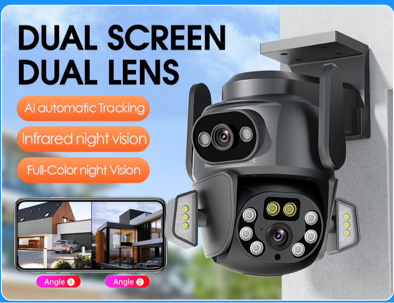 One Camera dual screen surveillance camera mobile phone remote night vision 3D positioning intelligent WiFi home monitor