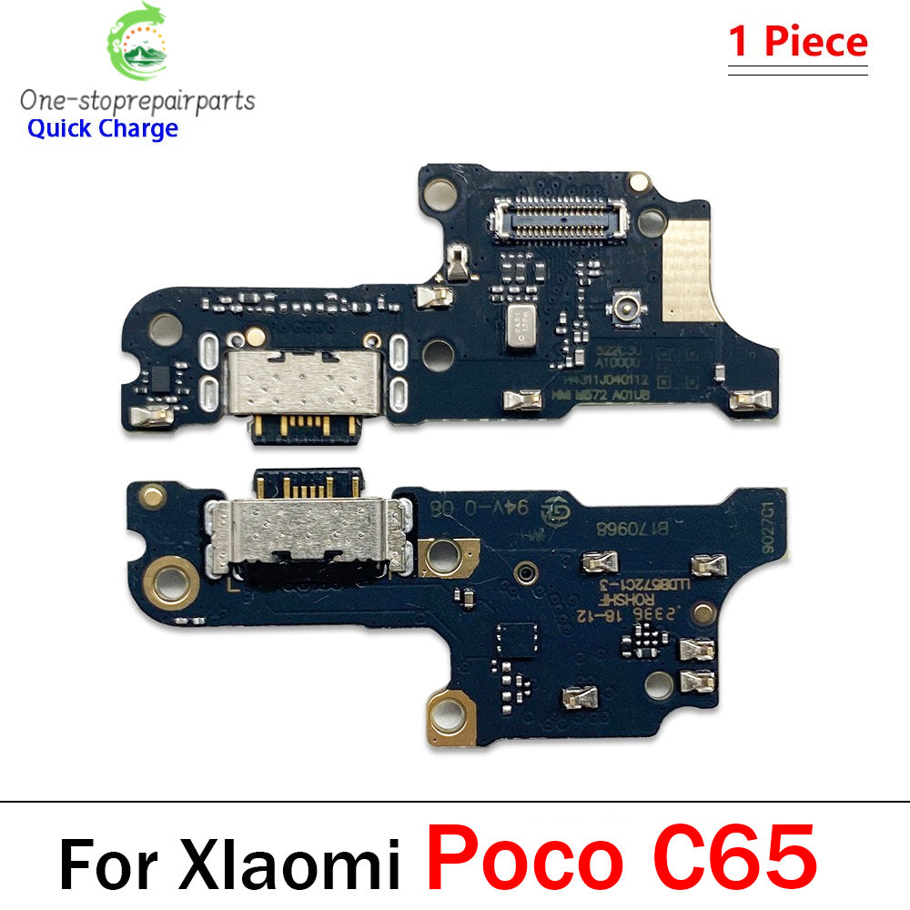 Dock Connector Micro USB Charger Charging Port Flex Cable Microphone Board For Xiaomi Poco C40 C50 C51 C61 C71 C55 C65 C75 C85  Xiaomi  Xiao mi phone repair parts