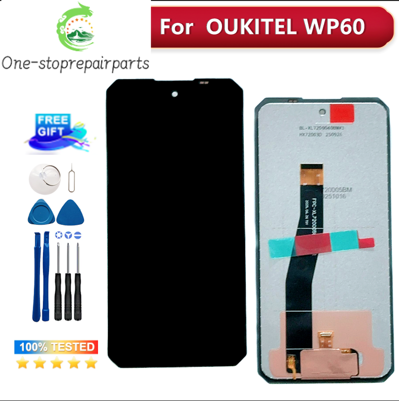 7.2 Inches New Original Replacement Parts For OUKITEL WP60 HD+LCD 120Hz Display +Touch Screen Digitizer Assembly Other brand Phone repair parts