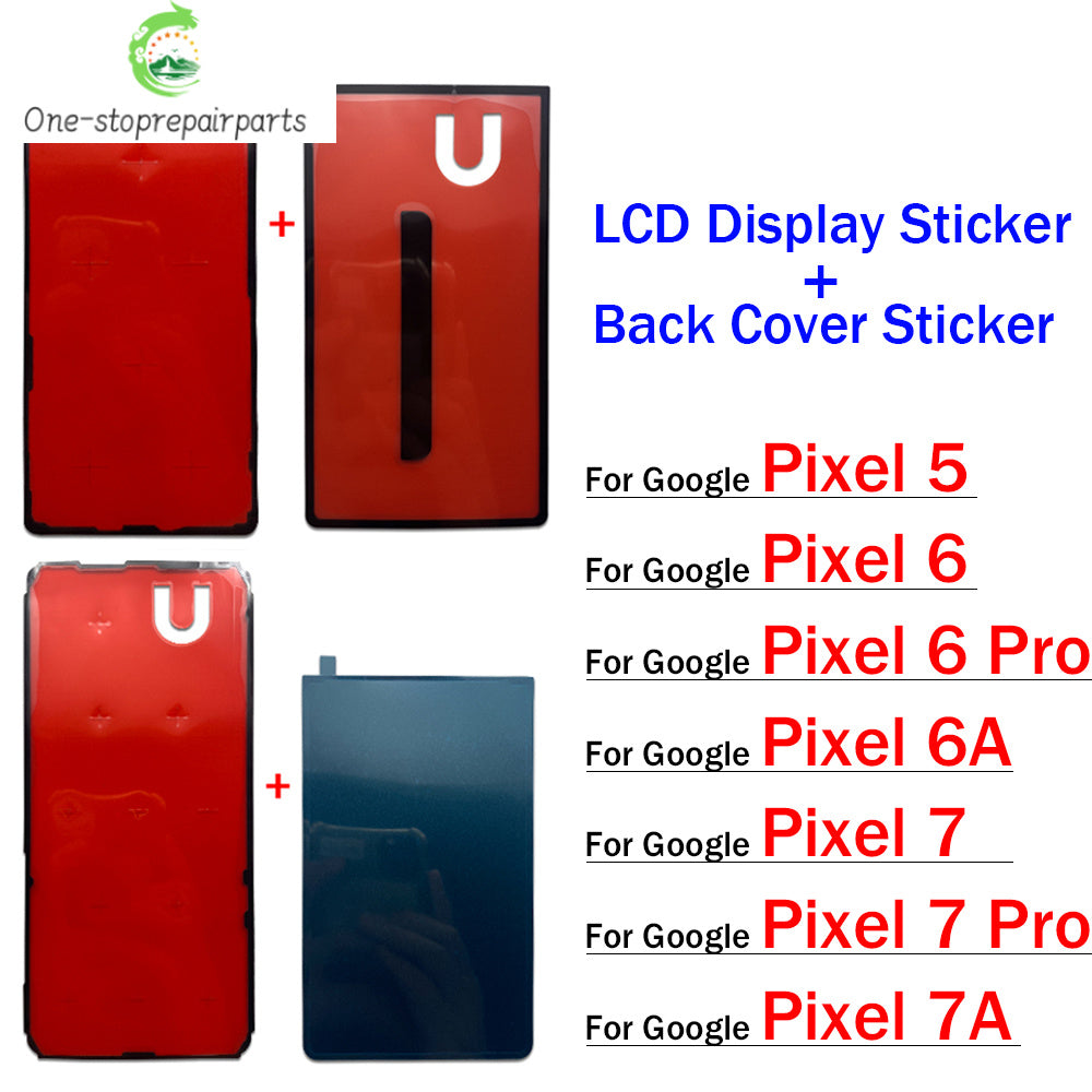 LCD Screen Adhesive Tape And Back Cover Frame Sticker LCD Screen Adhesive For Google Pixel 5 6 6A 7 7A Pro Google Pixel phone repair parts