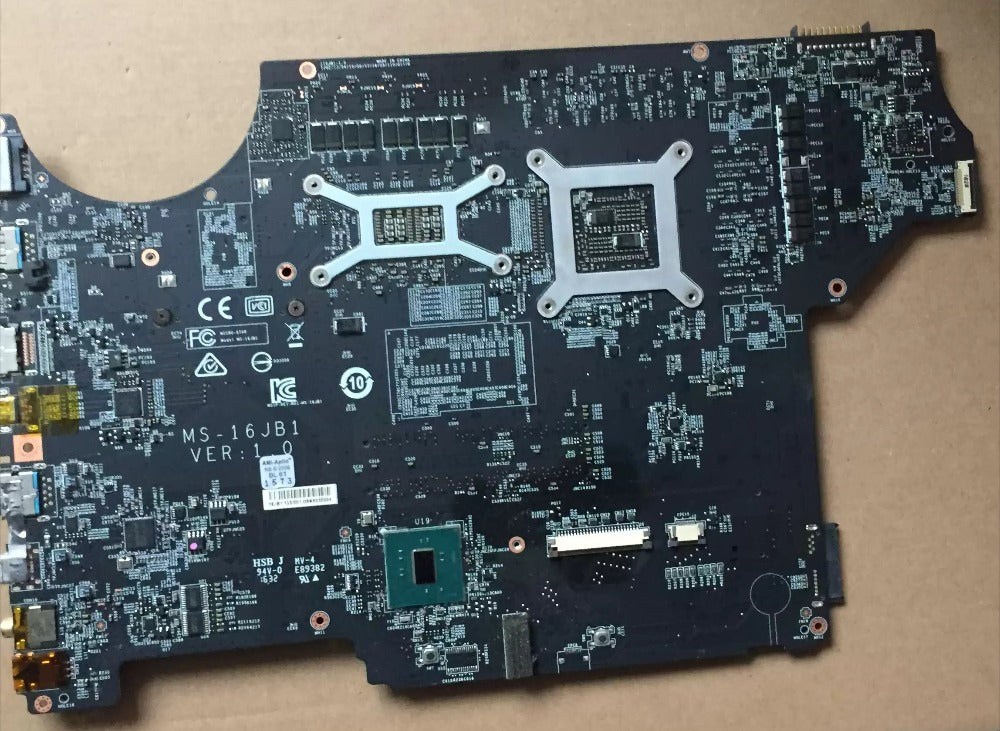 Original MS-16JB1 VER 1.0 FOR MSI GE62VR GP62VR GE72VR GP72VR LAPTOP MAINBOARD WITH GTX1060M AND CPU Fully Tested MSI laptop repair parts
