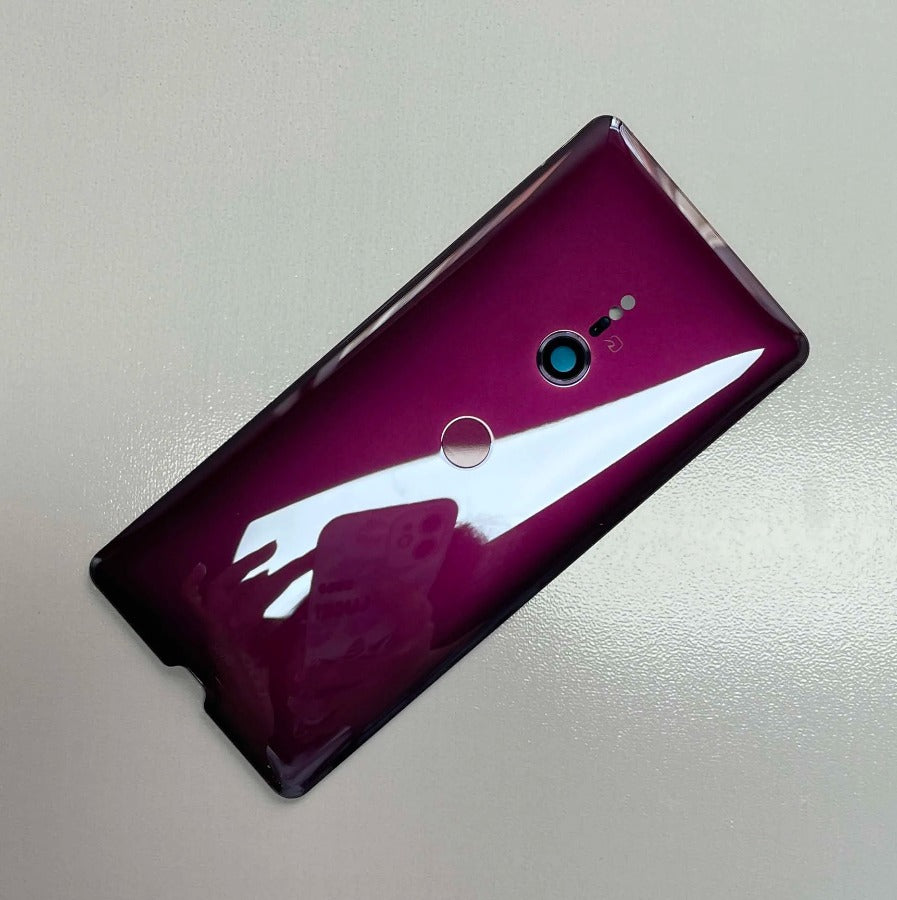 AAA+ Quality New 6.0" For Sony Xperia XZ3 Back Battery Cover Glass Housing Rear Door Case Parts With Camera Lens Replacement Sony phone repair parts