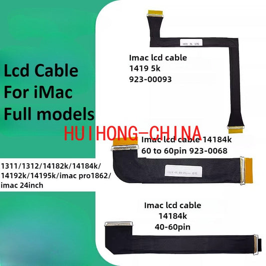 iMac lcd cable A1311 A1312 A1418 A1419 A1862 24"  lcd cable  593-1280 593-1350 593-1281 593-1352 923-0281 923-00608  923-0308 923-00093  iMac repair parts