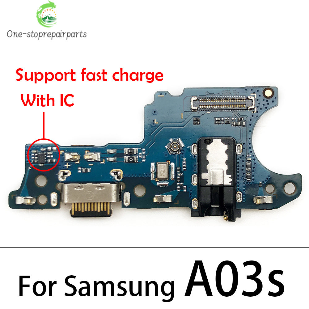 10Pcs USB Charge Port Dock Connector Charging Board Flex Cable For Samsung A03 Core A02 A02s A03s A13 A12 A22 A32 A33 A53 4G 5G Samsung phone repair parts