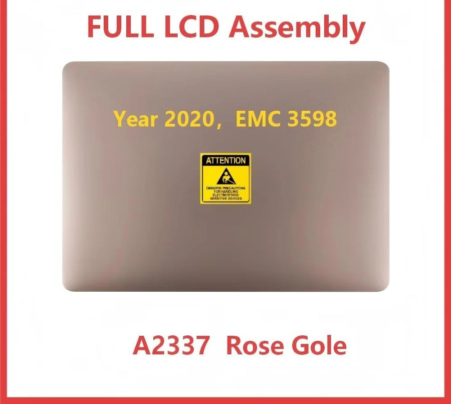 Brand New LCD Display Monitor Assembly For Macbook Air 13.3inch A2337 M1 Full LCD Display Screen 2020 Year Grey/Silver/Gold Macbook laptop repair parts