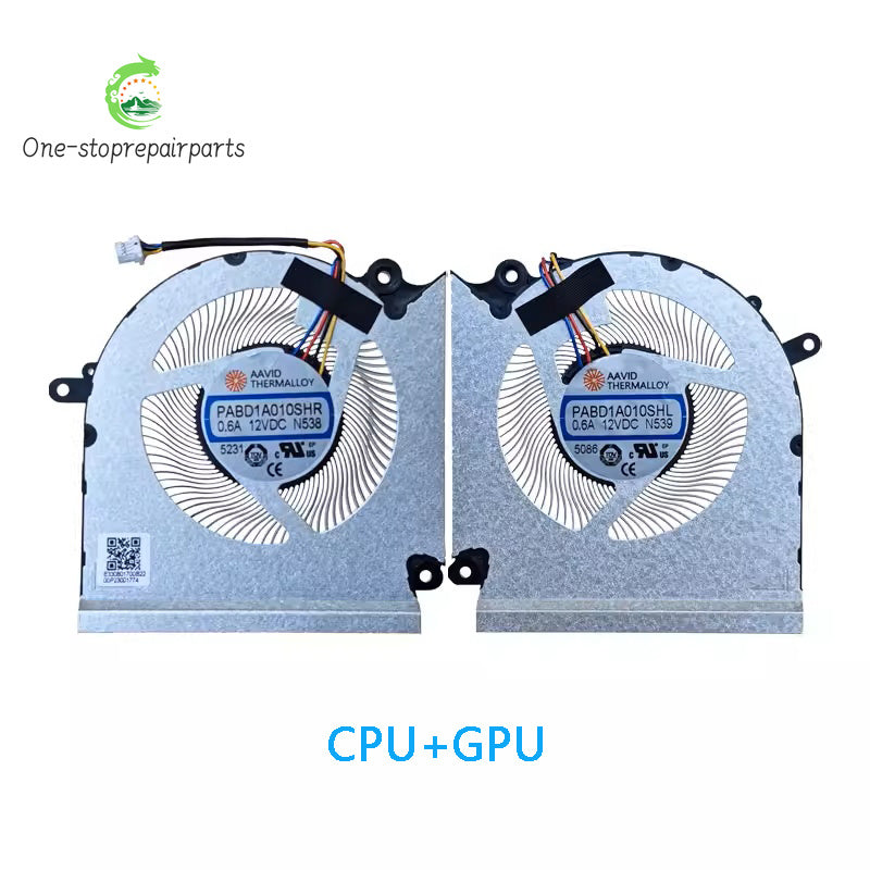 NEW ORIGINAL Laptop CPU GPU Cooling Fan For MSI Vector16 HX AI MS-15M3 PABD1A010SHR/L N538 N539 MSI laptop repair parts