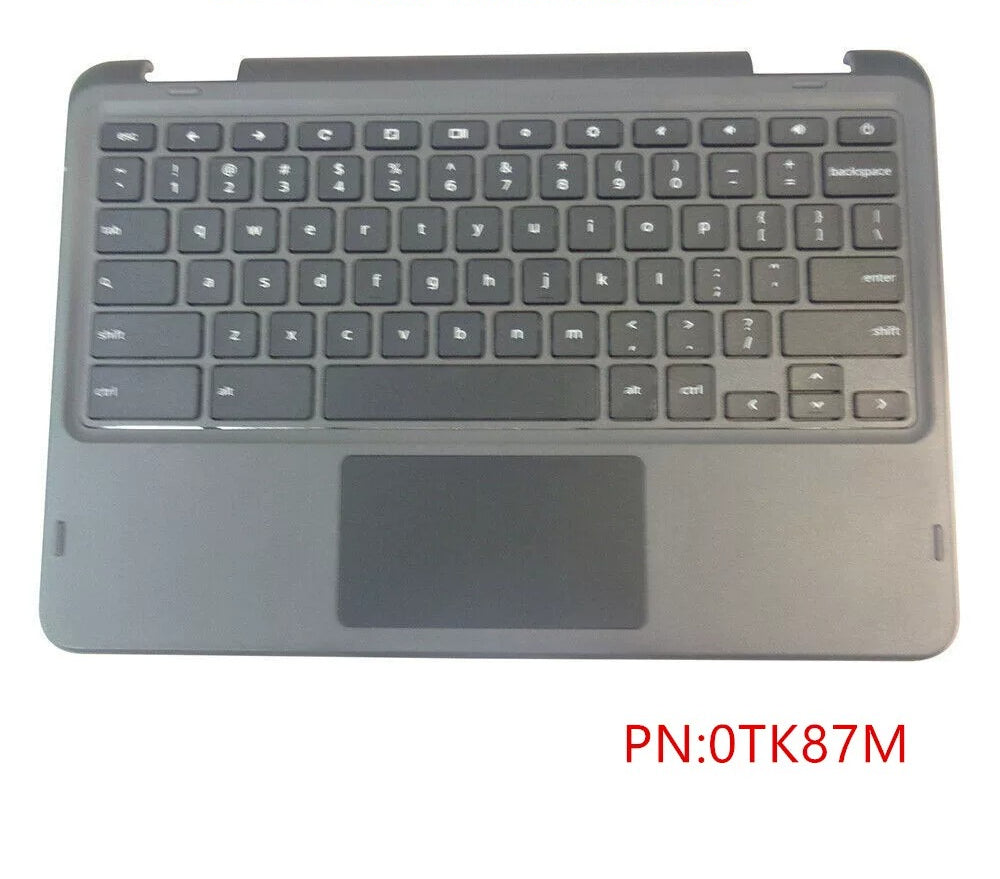 Upper case keyboard for Dell Chromebook 11 3100 C Shell Keyboard with Touchpad  0TK87M  topcase palmrest keybooard