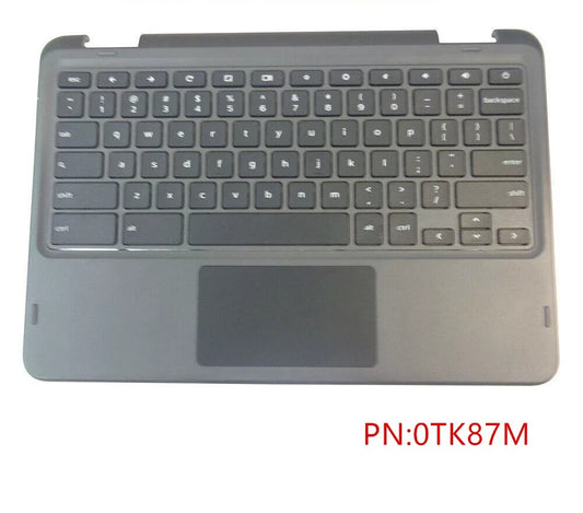Upper case keyboard for Dell Chromebook 11 3100 C Shell Keyboard with Touchpad  0TK87M  topcase palmrest keybooard