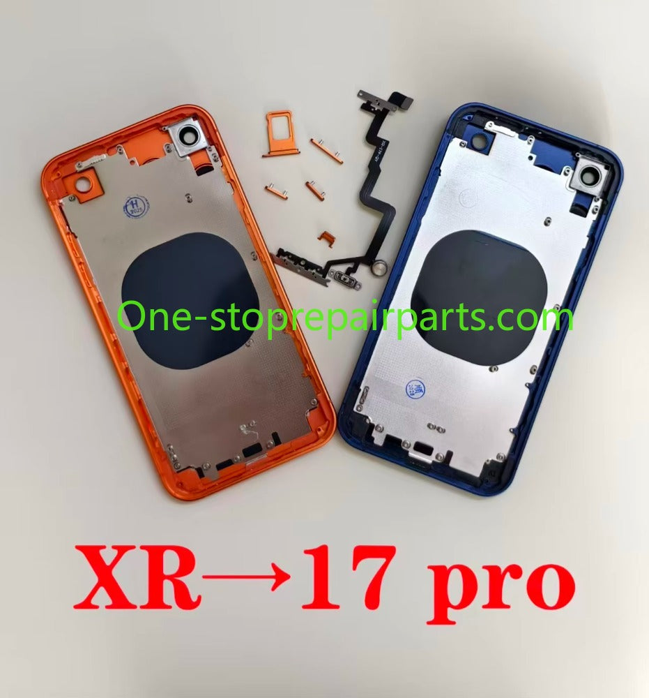 Convertor Housing For iPhone XR To 17 Pro 11 Like 17 Pro X XS Max Convert to 17 Pro Max Backshell Replacement Refitted Chassis iPhone phone repair parts