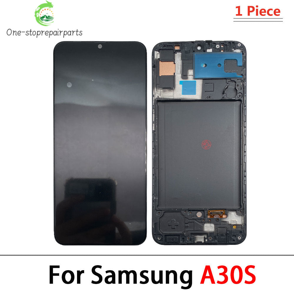 5Pcs, New LCD Display With frame Touch Digitizer Assembly For Samsung A31 A51 A20 A30 A30s Screen Replacement Samsung phone repair parts