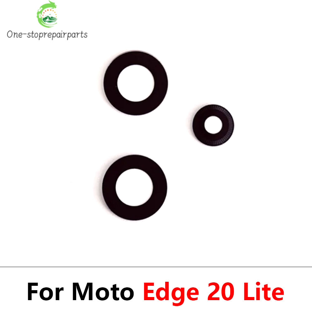 10Pcs, Camera Glass For Motorola Moto Edge 20 30 40 Pro Lite Neo Fusion Rear Back Camera glass Lens With Glue Adhesive Motorola phone repair parts