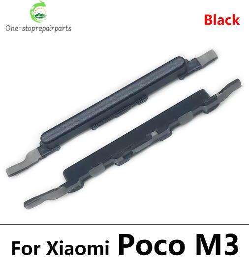 10Pcs, Side Power Button + Volume Side Button For Xiaomi Mi Poco X3 Pro GT M3  Xiaomi  Xiao mi phone repair parts