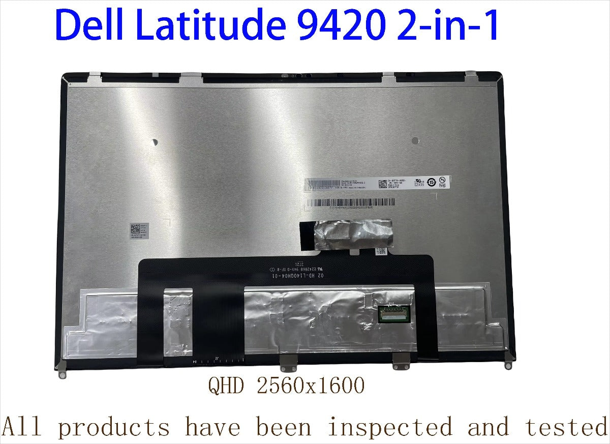14 Inch For Dell Latitude 9420 2-in-1 LCD Touch Screen Assembly Laptop Display IPS Panel DP/N 0X7F7W QHD 2560x1600 Dell laptop repair parts