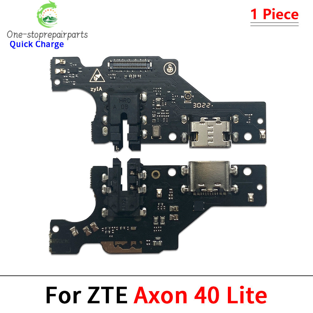 10Pcs, USB Charger Charging Dock Port Connector Flex Cable For ZTE V10 V30 V40 V50 V41 V60 Vita Smart Design Axon 40 50 60 Lite ZTE phone repair parts