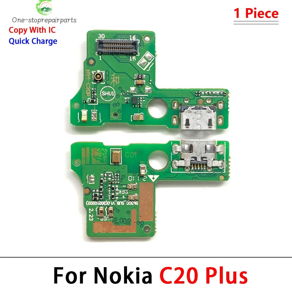 New For Nokia C1 C2 C12 C10 C20 C30 C21 Plus G10 G20 G50 G21 G11 USB Charging Board Port Dock Charger Connector Board Flex Cable Nokia phone repair parts