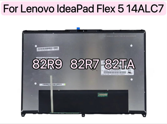 For Lenovo IdeaPad Flex 5 14ALC7 5-14IAU7 82R9 82R7 82TA LCD Touch Screen Display Assembly 5-14 5D10S39790 5D10S39787 5D10S39788 5D10S39785 5D10S39902 5D10S39903 Display Lenovo laptop repair parts
