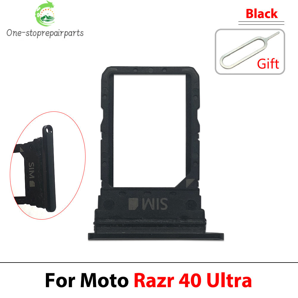New For Motorola Moto Razr 40 50 Ultra 5G 2020 SIM Card Slot SD Card Tray Holder Adapter Motorola phone repair parts