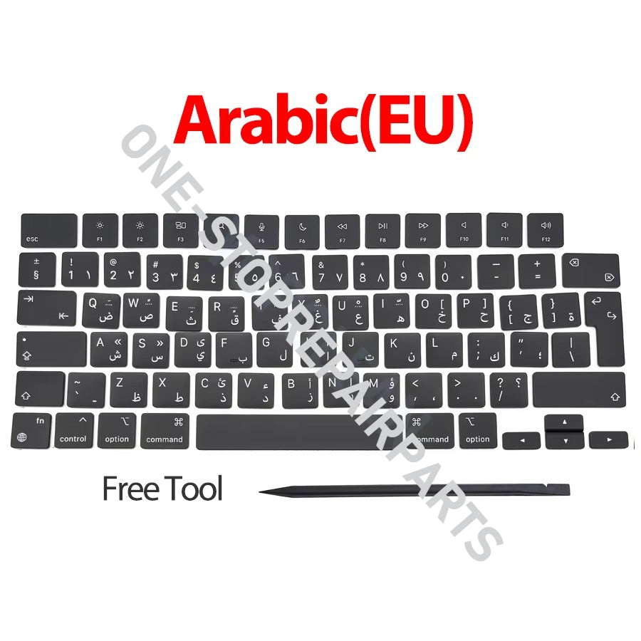 Laptop A2442 A2485 A2779 A2780 A2918 A2991 A2992 A2681 Keycaps Keys Key Cap set For Macbook Pro M1 M2 M3 14" 16" Keyboard Repair Macbook repair parts