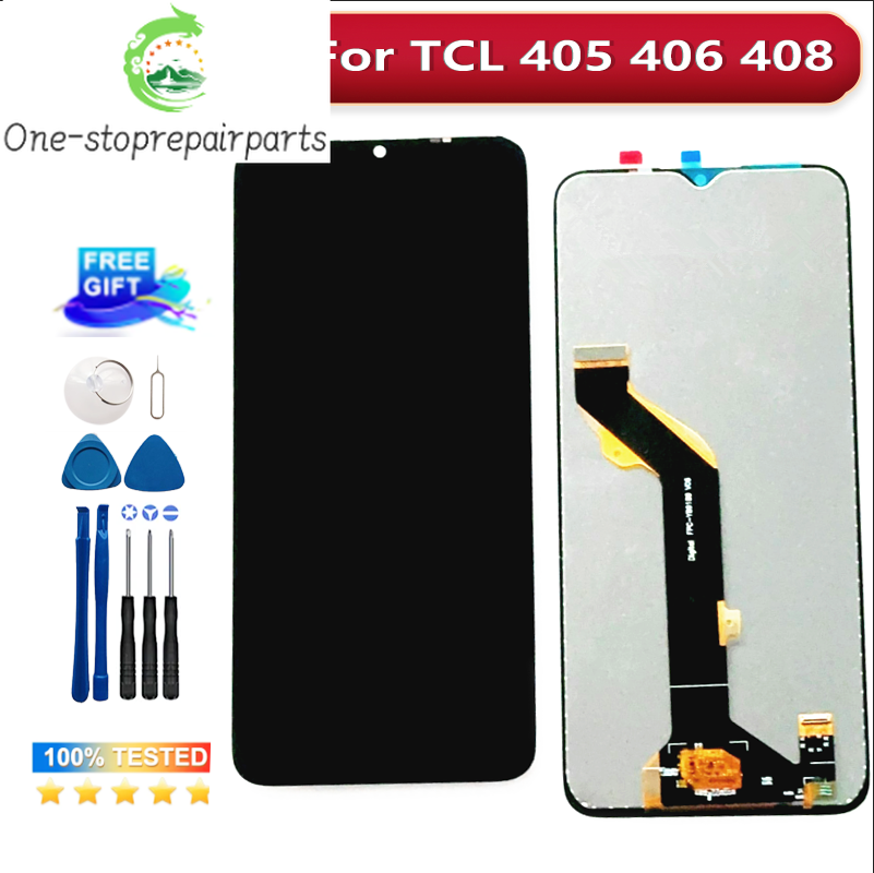 6.60 Inch For TCL 405 406 405A 405K 405J Assembly LCD Display With Touch Screen Panel Replacement for TCL T506D T507D LCD TCL phone repair parts