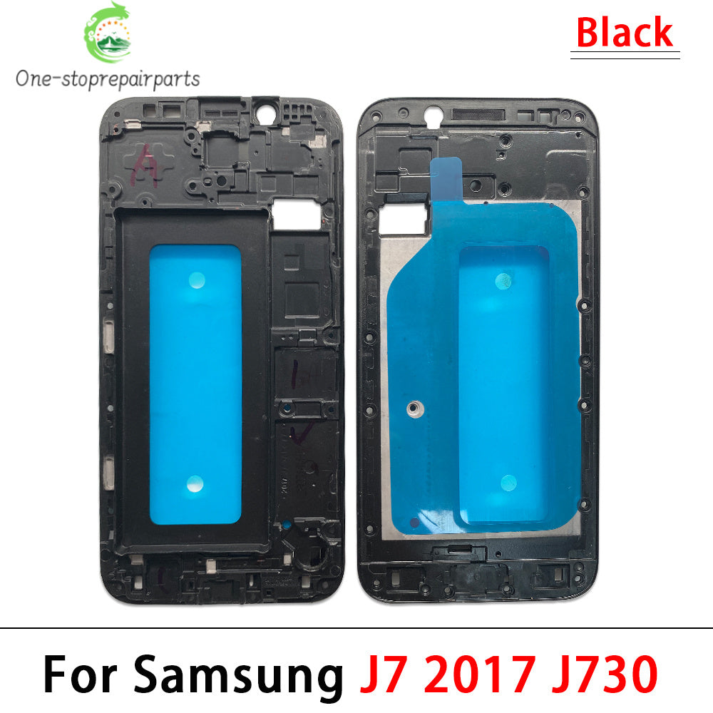 10Pcs, Front Housing LCD Display Frame For Samsung  J4 Prime J4 Core J6 Plus J610 J7 2017 Housing Middle Frame Bezel Plate Cover Samsung phone repair parts