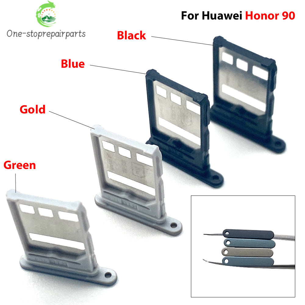 New For Huawei Honor 90 Pro Lite 5G SIM Card Tray Slot Holder Adapter Accessories Huawei phone repair parts