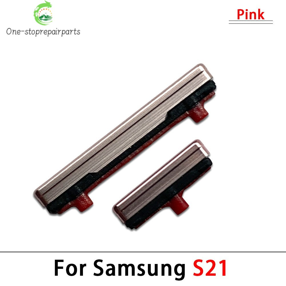 10Pcs, Side Keys Key Power and Volume Buttons Button For Samsung S21 / S21 Plus / S21 Ultra / S21 Fe Replacement Parts Samsung phone repair parts