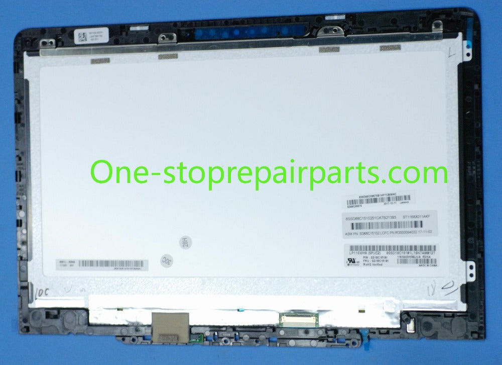 5D68C09575 11.6" HD 30 Pin IPS 1366X768  Touch LED LCD Screen Assembly with bezel For Lenovo N23 Yoga Chromebook Type ZA26 LED LCD Screen 5D68C07628 LP119WH6 SP C2 Lcd Touch Screen Digitizer Module with frame Lenovo laptop repair parts