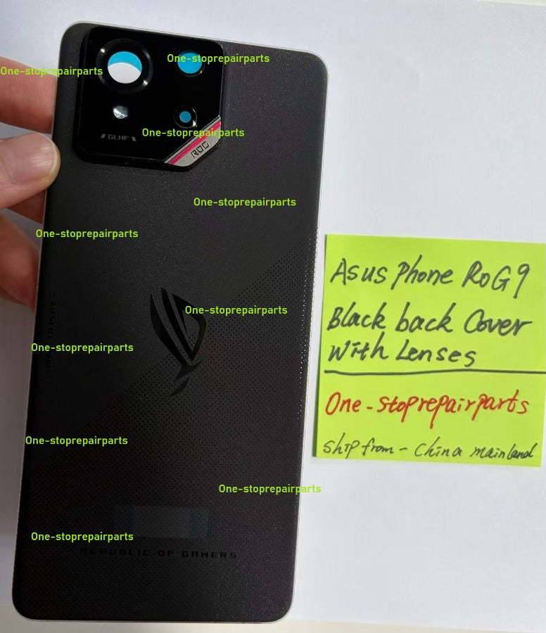 ASUS phone ROG6 6D ROG9 ROG8 Pro glass back cover battery cover back cover repair parts ASUS phone repair parts