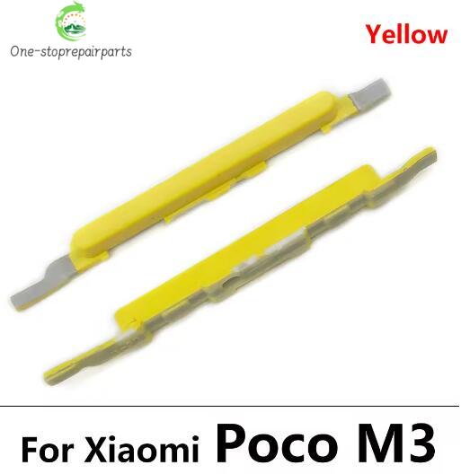 10Pcs, Side Power Button + Volume Side Button For Xiaomi Mi Poco X3 Pro GT M3  Xiaomi  Xiao mi phone repair parts