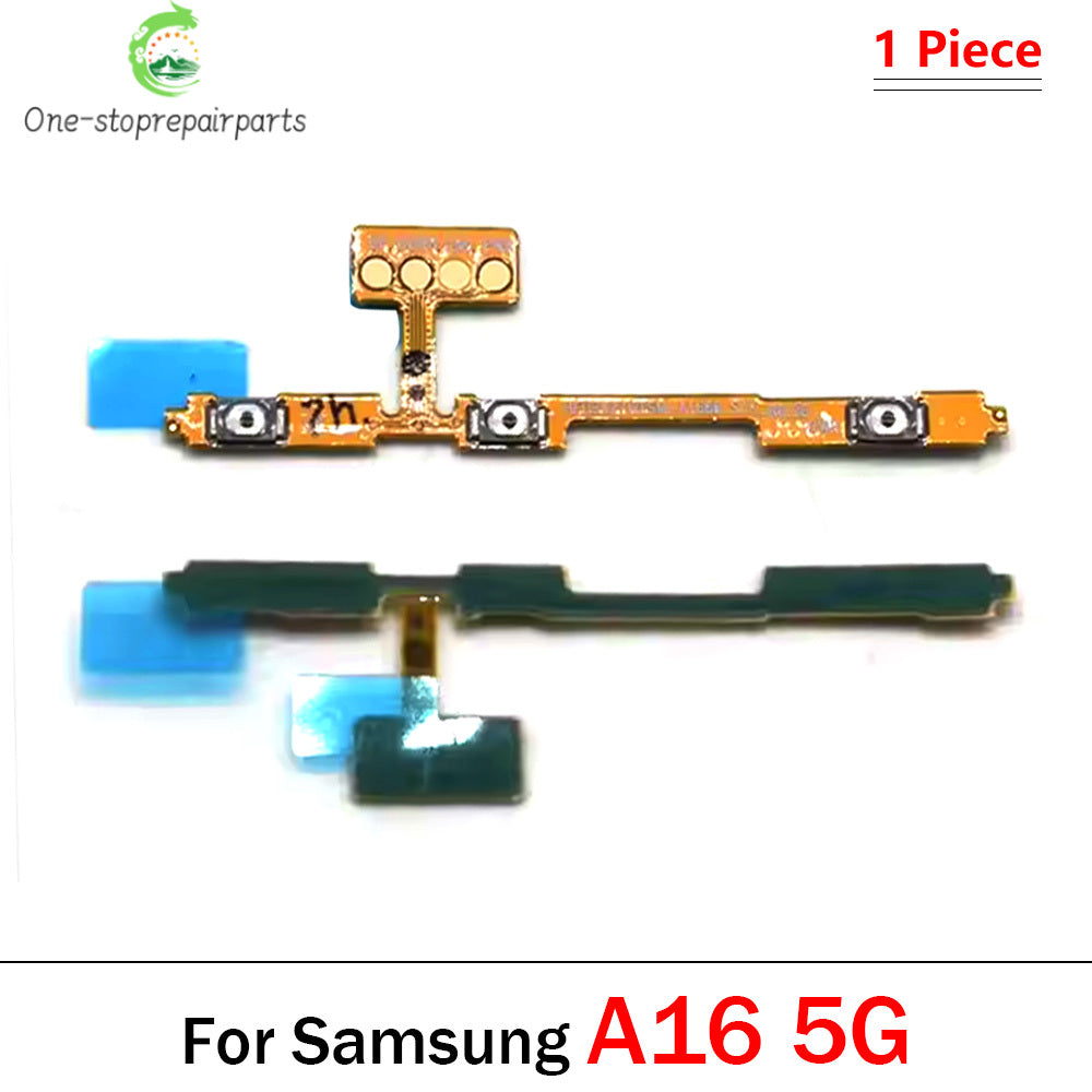 10Pcs, Power On Off Volume Side Button Flex Cable For Samsung A05 A05s A06 A06s A15 A16 A25 A35 A55 4G 5G Replacement Parts Samsung phone repair parts