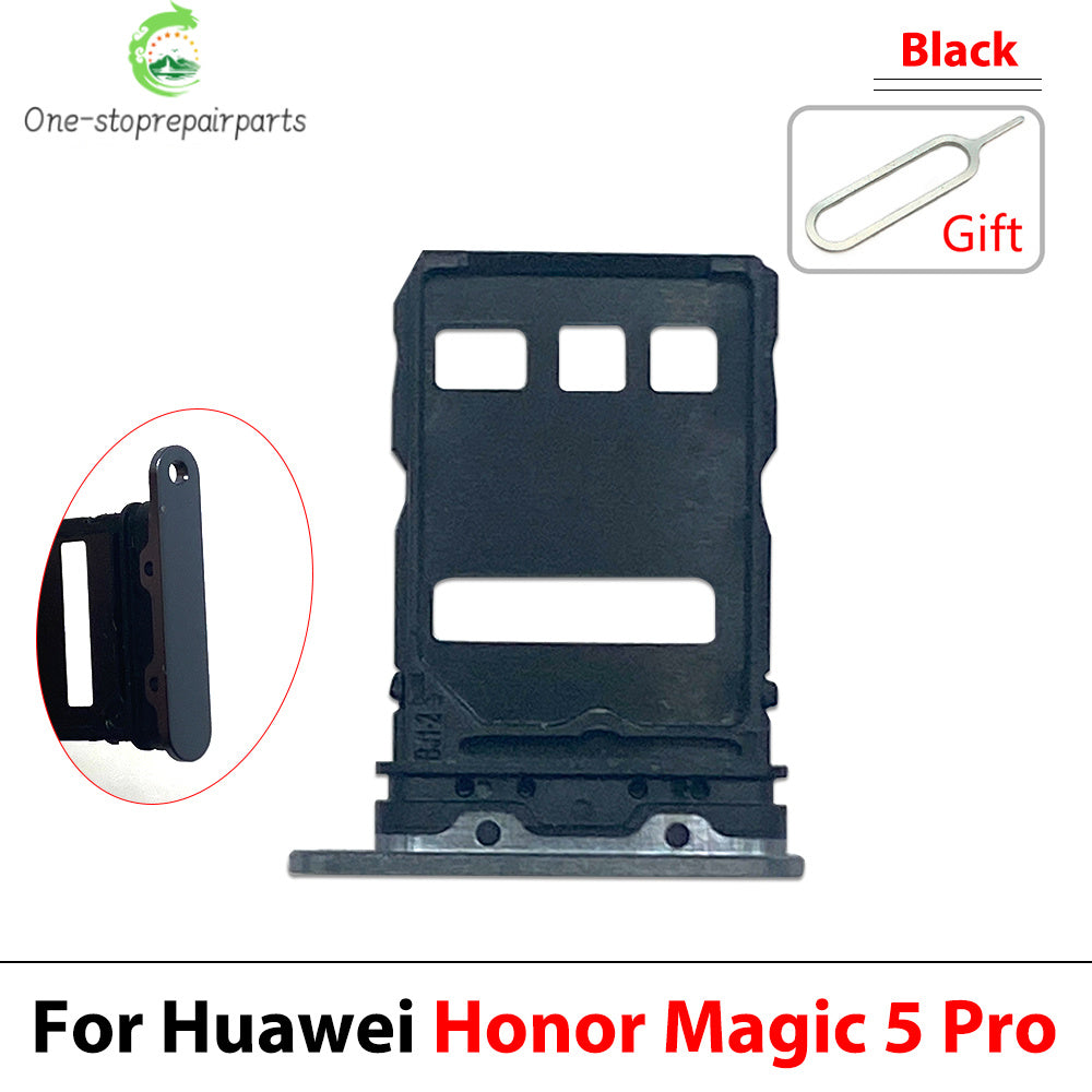 10Pcs, Micro Nano SIM Card Holder Tray Slot Holder Adapter Socket For Huawei Honor Magic 4 5 6 Pro Lite 4G 5G Huawei phone repair parts