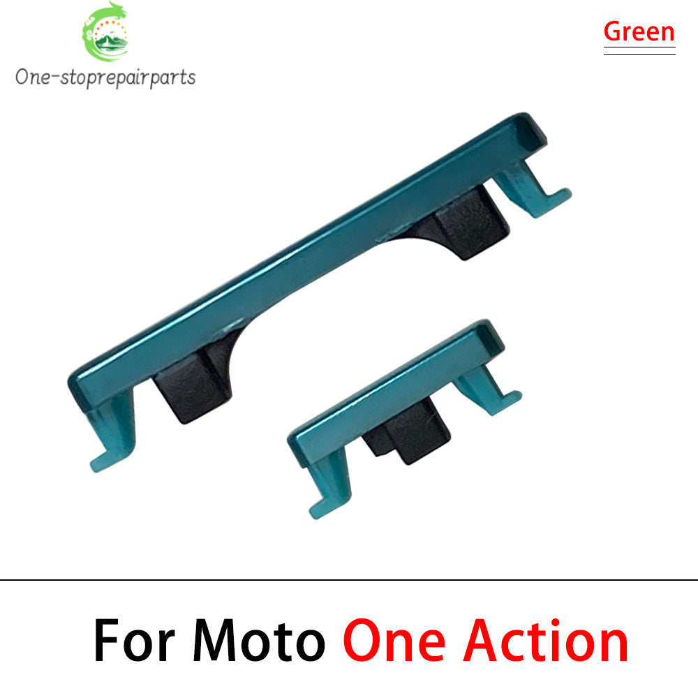 For Motorola Moto One Action Vision Hyper Macro Fusion Plus Power Button + Volume Side Button Key Replacement Parts Motorola phone repair parts