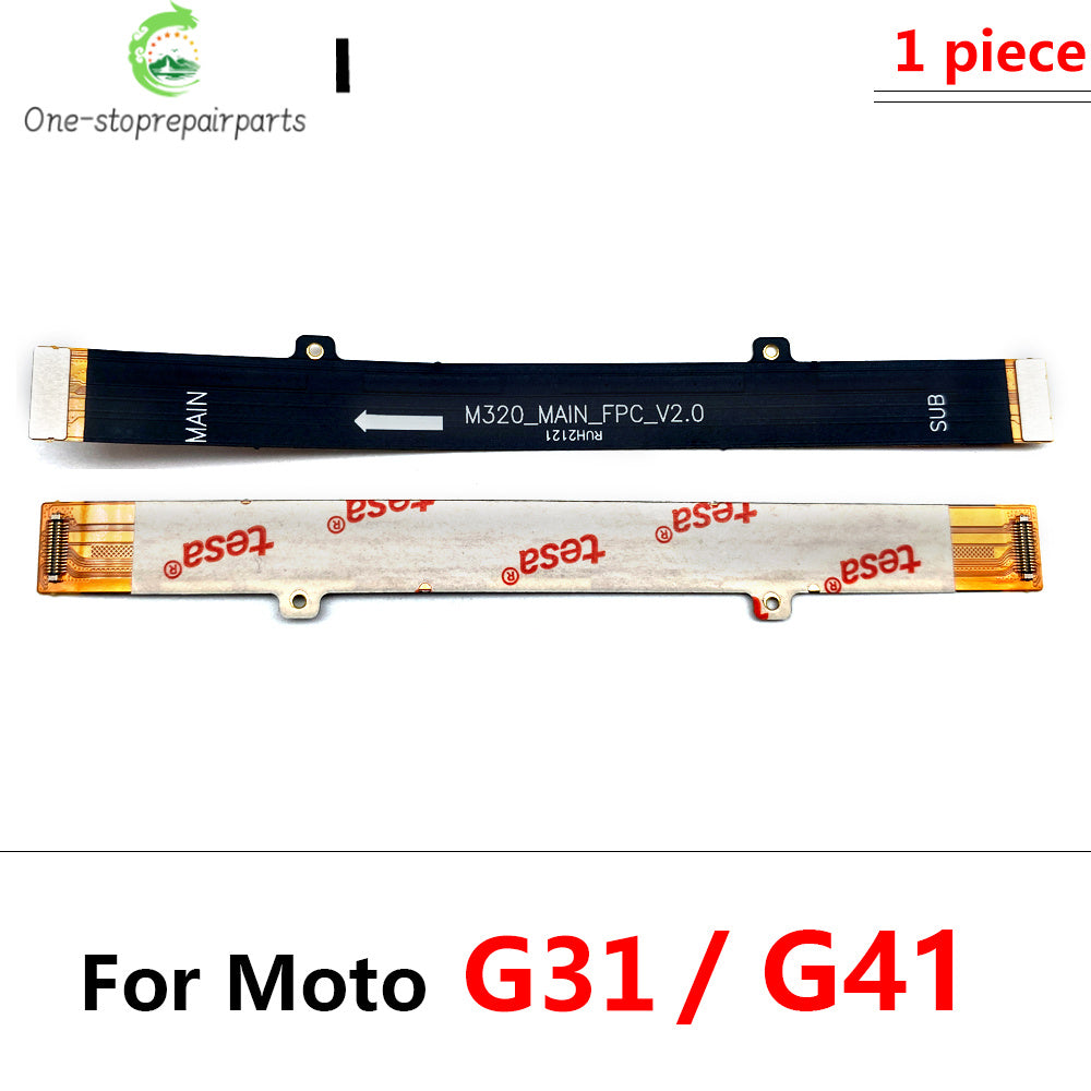 10Pcs, Main Motherboard Board Mainboard Flex Cable For Motorola Moto G31 G71 G51 G100 G60 G50 G52 G62 G60s G200 G32 G82 G53 5G Motorola phone repair parts
