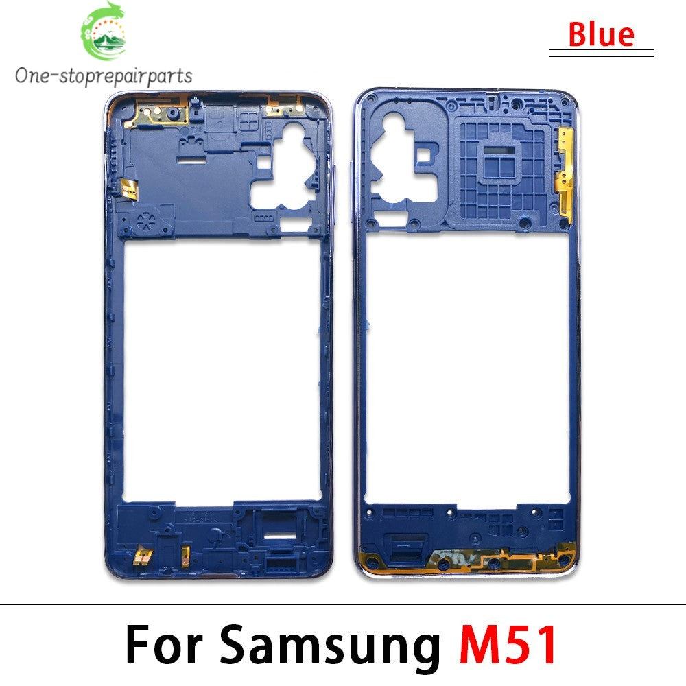 New Middle Frame For Samsung M23 M52 M53 M51 M54 M62 M35 5G M526B M536B M625F Door Housing Bezel Repair Parts Samsung phone repair parts