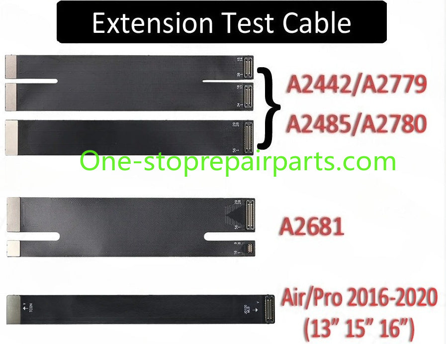 New A1706 A1708 A2338 A2442 A2779 A2485 A2681 A2941 LCD Screen Display Extension Test Repair Flex Cable for MacBook Pro Air Macbook repair parts