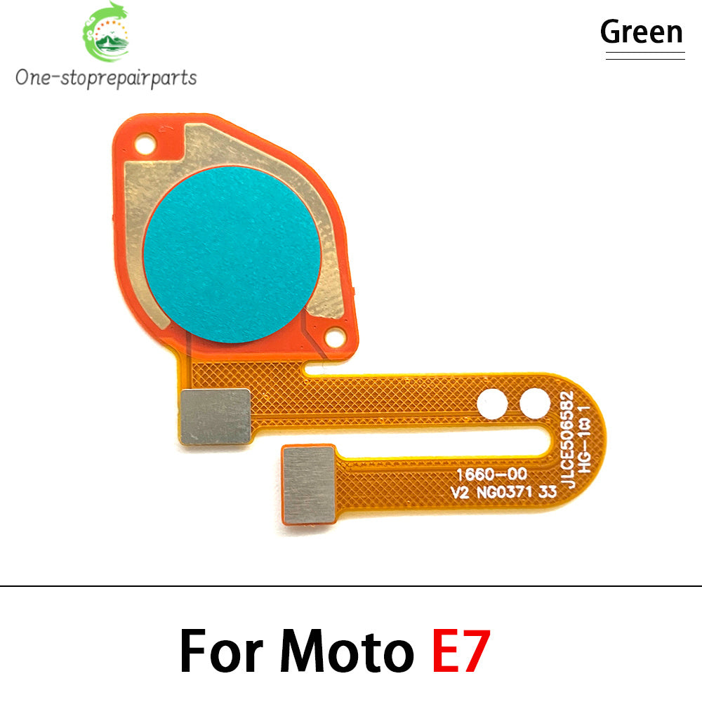 10Pcs/Lot, Home Button FingerPrint Touch ID Sensor Flex Cable For Motorola Moto E20 E32 E40 E6s E7 Plus Power Motorola phone repair parts