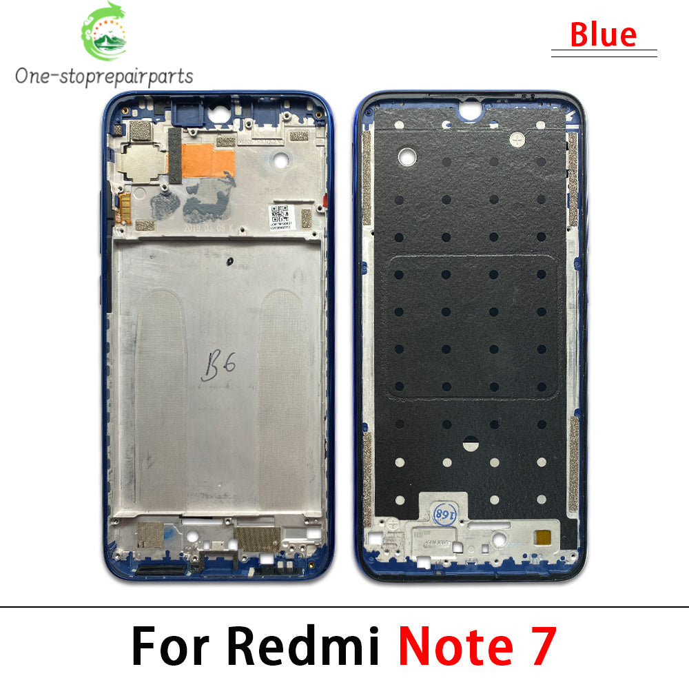 10Pcs/Lot, Housing Middle Frame Bezel Middle Replacement Parts Middle Frame For Xiaomi Redmi Note 7 8 9s Pro  Xiaomi  Xiao mi phone repair parts