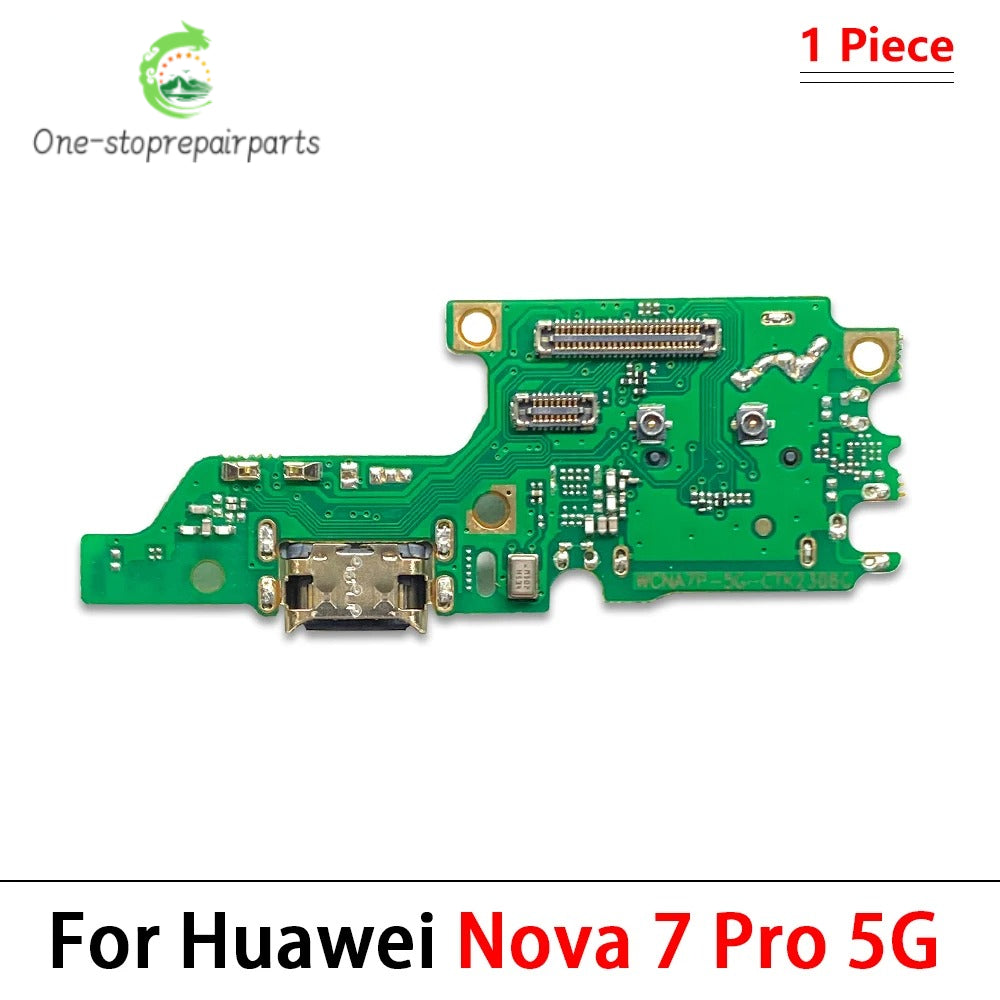 New For Huawei Nova 7 8  Se 9 10 Pro 5G Dock Connector Micro USB Charger Charging Port Flex Cable Microphone Board Huawei phone repair parts