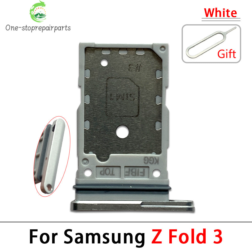 New For Samsung Z Fold 2 3 4 5 6 F916 F926 F936 F946 Micro Nano SIM Card Holder Tray Slot Holder Adapter Socket Samsung phone repair parts