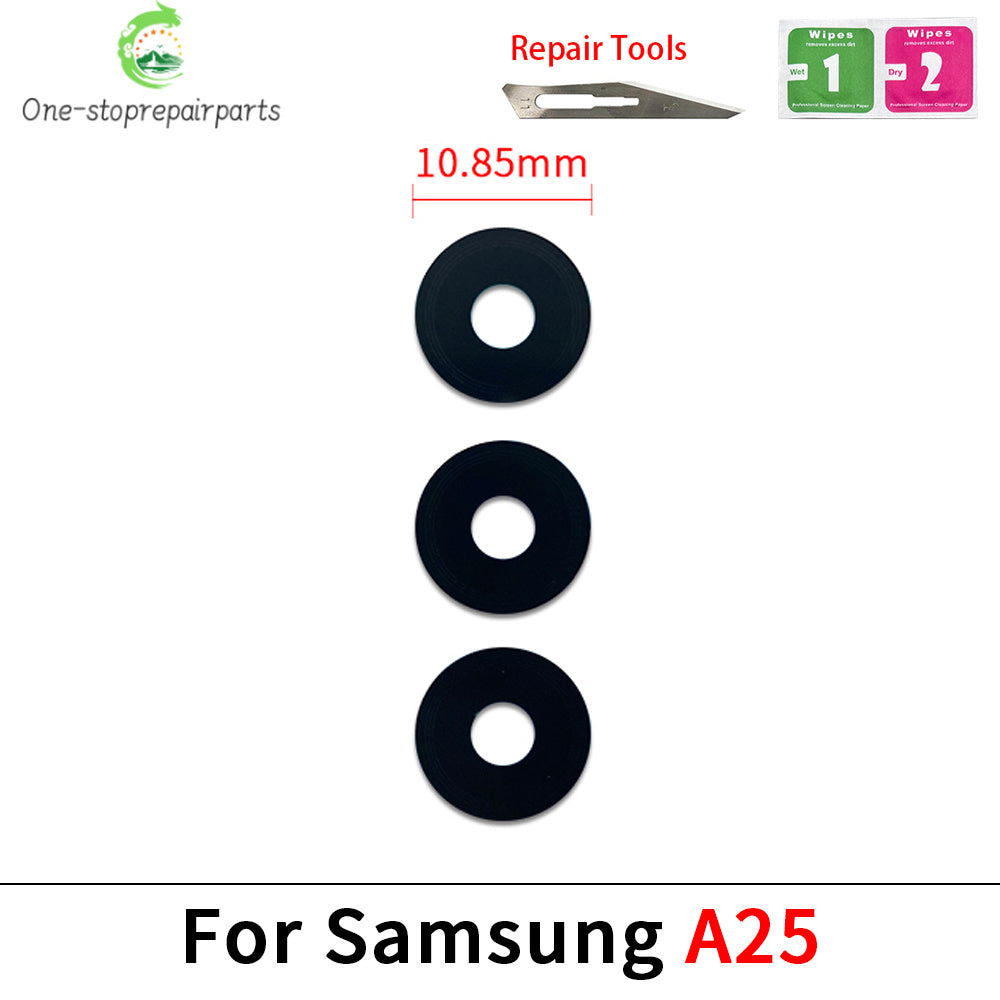 New Rear Back Camera Glass Lens For Samsung A04 A04s A04e A14 A24 A34 A54 A05 A05s A15 A25 A35 A55 4G 5G With Adhesive