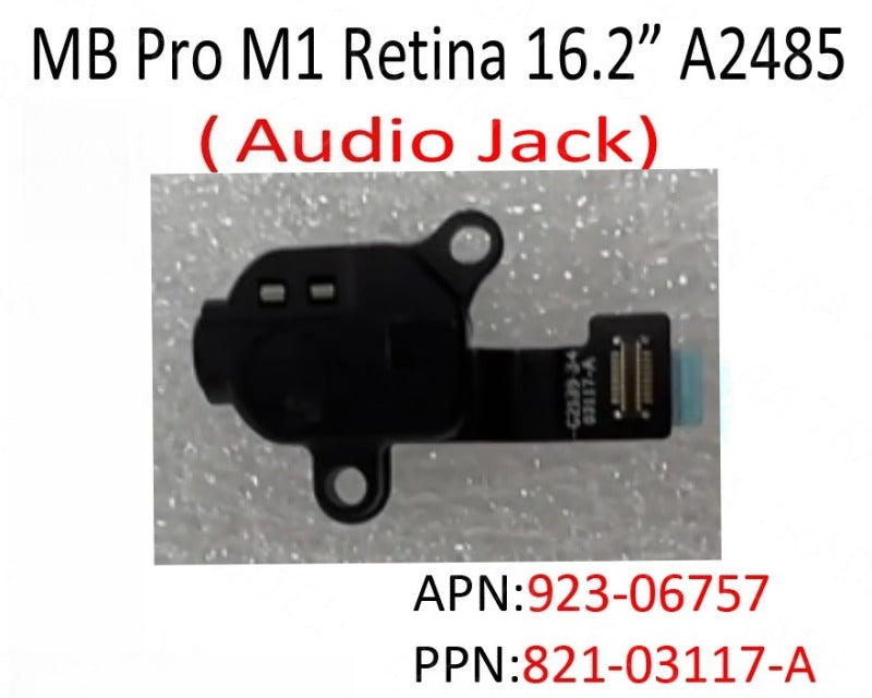 821-03117-A for MacBook Pro Retina 14" 16" M1 A2442 A2485 A2770 Headphone Audio Jack Connector Flex Cable EMC3651 Late 2021 Year