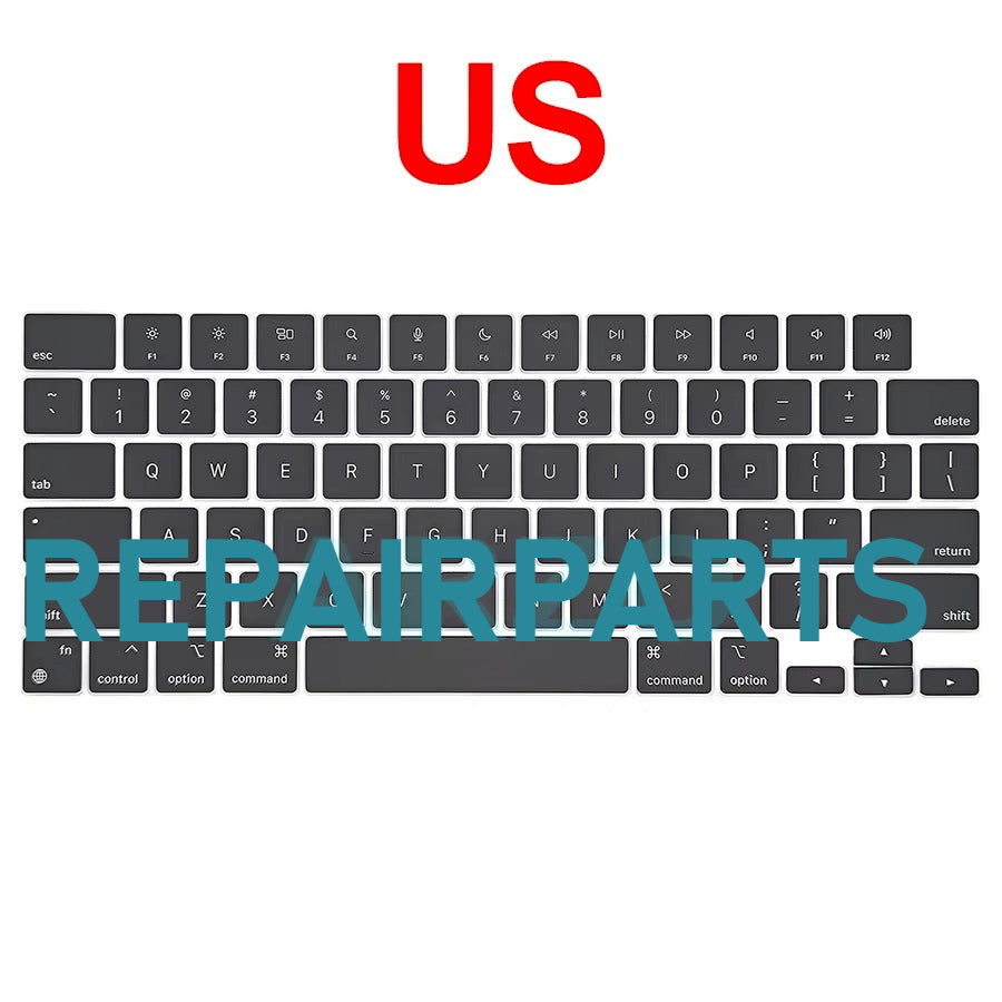 A2442 A2485 A2779 A2780 A2918 A2991 A2992 A3112 A3401 A3185 A3403 A3186 Keycaps Keys Key Cap For Macbook Pro 14" 16" 2021-2023 Macbook repair parts