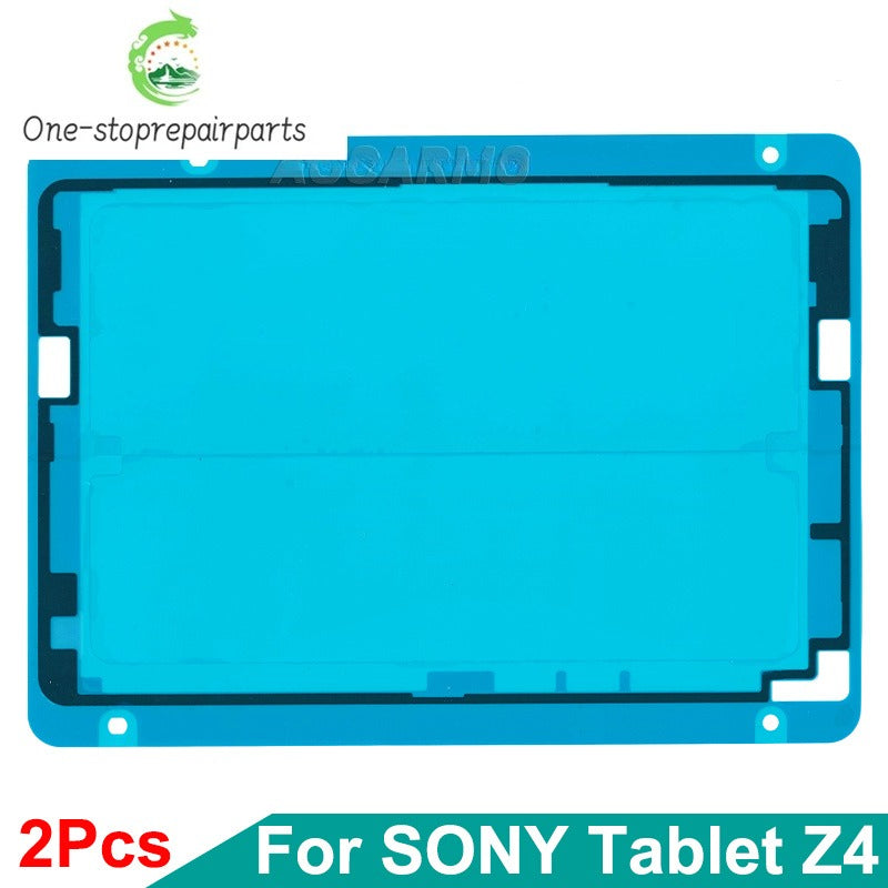 Aocarmo 2Pcs/Lot For Sony Xperia Tablet Z4 SGP771 SGP712 Front LCD Screen Display Sticker Frame Waterproof Adhesive Sony phone repair parts