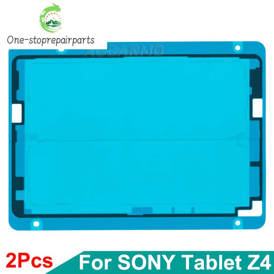 Aocarmo 2Pcs/Lot For Sony Xperia Tablet Z4 SGP771 SGP712 Front LCD Screen Display Sticker Frame Waterproof Adhesive Sony phone repair parts