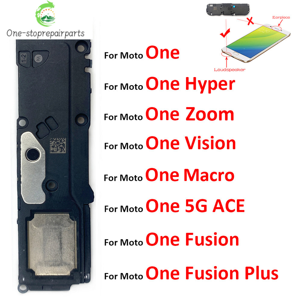 For Motorola Moto One Vision Hyper Fusion Plus Zoom Macro One 5G ACE Loudspeaker Bottom Loud Speaker Buzzer Ringer Flex Cable Motorola phone repair parts